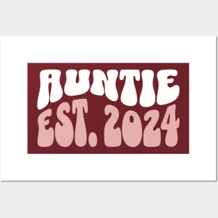 Auntie Est. 2024 New Aunt Established 2024 Posters and Art